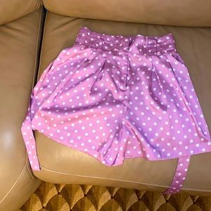 Lilac high waist shorts